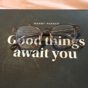 Warby Parker non-rx Durand narrow in rosewater.